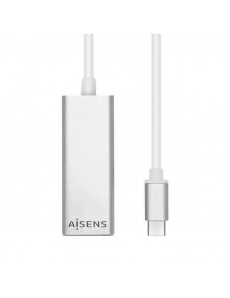AISENS Conversor USB 3.1 Gen1 A USB C A Ethernet Gigabit 10 100 1000 Mbps, 15cm