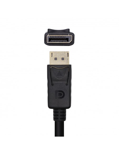 AISENS Conversor DisplayPort V1.2 A VGA DVI HDMI, DP 1.2 M-VGA H-DVI H-HDMI H 4K, Negro, 15cm