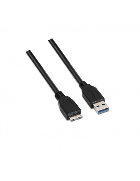 AISENS A105-0043 cable USB 1 m USB 3.2 Gen 1 (3.1 Gen 1) USB A Micro-USB B Negro