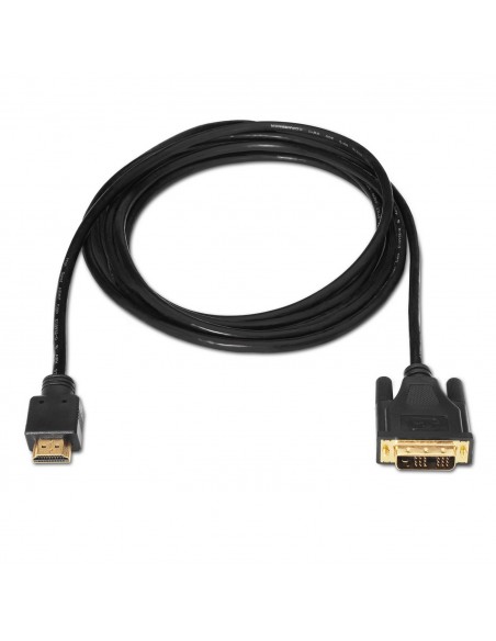 AISENS A117-0090 adaptador de cable de vídeo 1,8 m HDMI tipo A (Estándar) DVI 18+1 Negro