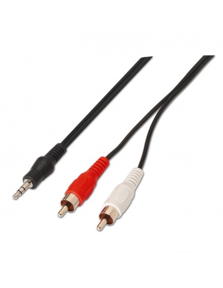 AISENS A128-0147 cable de audio 1,5 m 3,5mm 2 x RCA Negro