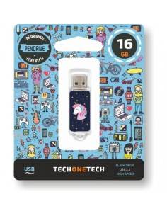TECH1TECH Unicornio dream unidad flash USB 16 GB USB tipo A 2.0 Azul, Transparente