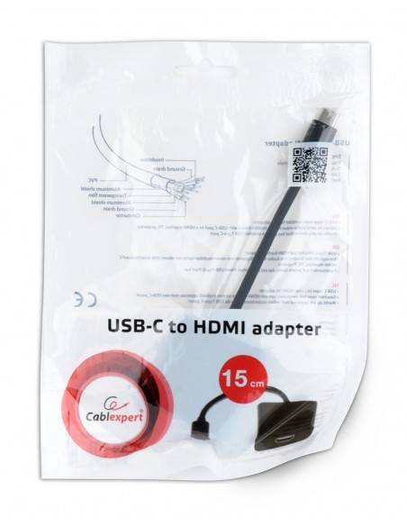 Gembird A-CM-HDMIF-01 Adaptador gráfico USB 3840 x 2160 Pixeles Negro