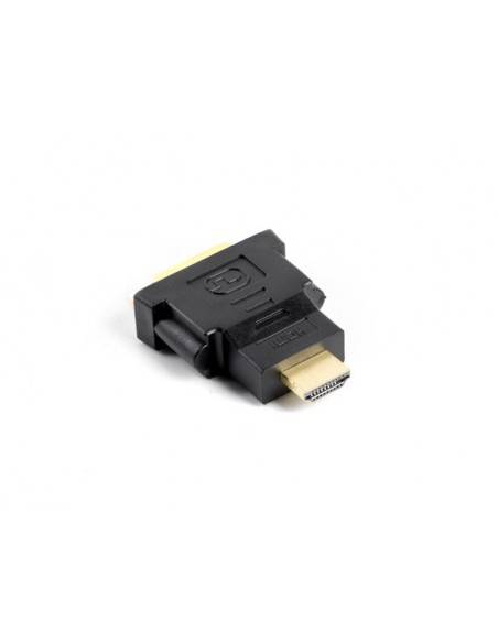 Lanberg AD-0014-BK cambiador de género para cable HDMI DVI-D (F) (24 + 5) Negro