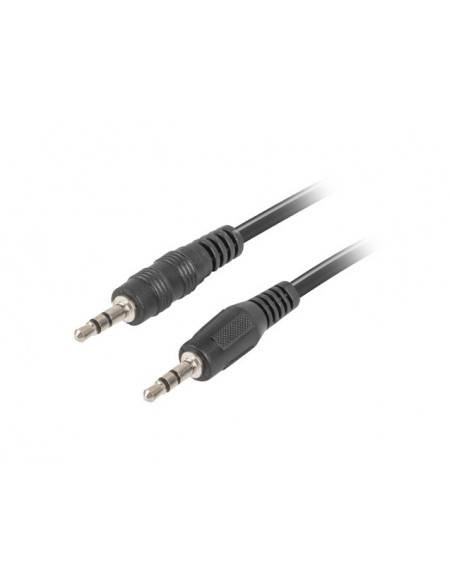 Lanberg CA-MJMJ-10CC-0012-BK cable de audio 1,2 m 3,5mm Negro