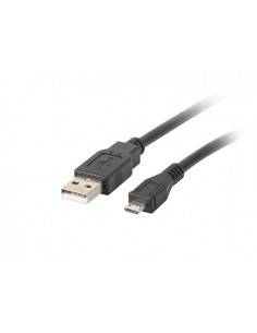 Lanberg CA-USBM-10CC-0003-BK cable USB 0,3 m USB 2.0 Micro-USB B USB A Negro