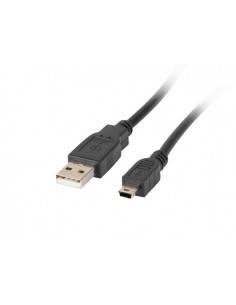 Lanberg CA-USBK-10CC-0018-BK cable USB 1,8 m USB 2.0 Mini-USB A USB A Negro