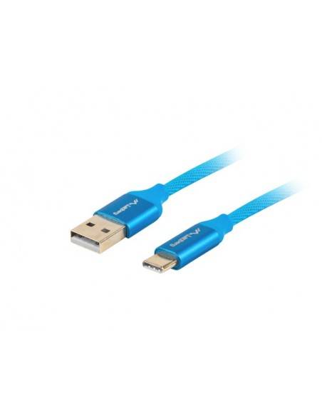 Lanberg CA-USBO-22CU-0018-BL cable USB 1,8 m USB 2.0 USB A USB C Azul
