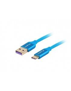Lanberg CA-USBO-21CU-0010-BL cable USB 1 m USB 2.0 USB A USB C Azul