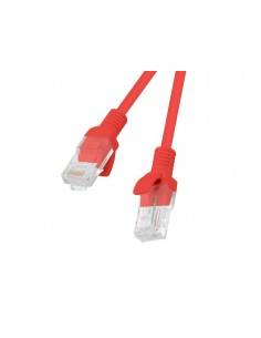Lanberg PCU6-10CC-0050-R cable de red Rojo 0,5 m Cat6 U UTP (UTP)