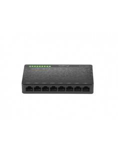 Lanberg DSP1-0108 switch No administrado Fast Ethernet (10 100) Negro