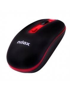 Nilox MOUSE WIRELESS BLACK RED 1000 DPI
