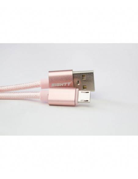 Eightt ECM-1P cable USB 1 m USB 2.0 USB A Micro-USB B Rosa