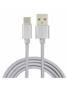 Eightt ECT-4S cable USB 1 m USB 2.0 USB C USB A Plata