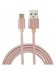 Eightt ECT-4P cable USB 1 m USB 2.0 USB C USB A Rosa