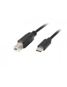 Lanberg CA-USBA-14CC-0018-BK cable USB 1,8 m USB 2.0 USB B USB C Negro