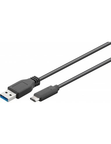 Goobay 71221 cable USB 2 m USB 3.2 Gen 1 (3.1 Gen 1) USB A USB C Negro