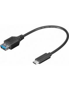 Goobay TCOCUSB3102 cable USB 0,2 m USB 3.2 Gen 1 (3.1 Gen 1) USB C USB A Negro
