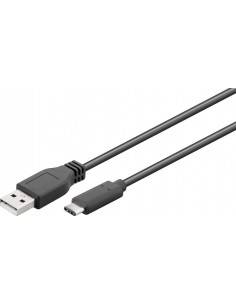 Goobay 55468 cable USB 1,8 m USB 2.0 USB C USB A Negro