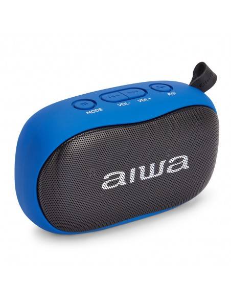 Aiwa BS-110BL altavoz portátil Altavoz portátil estéreo Azul, Negro 5 W
