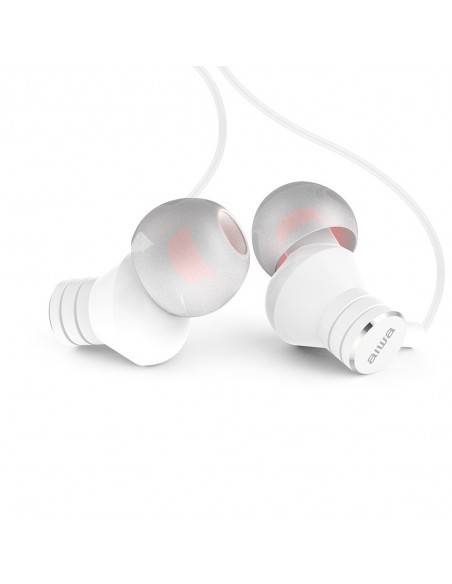 Aiwa ESTM-50WT auricular y casco Auriculares Dentro de oído Conector de 3,5 mm Blanco