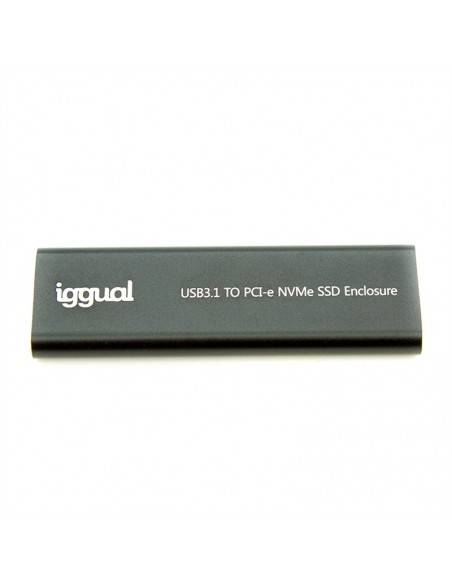 iggual Caja externa USB-C 3.1 SSD M.2 NVMe y SATA