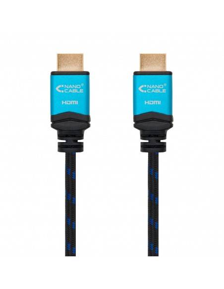 Nanocable Cable HDMI V2.0 4K@60GHz 18 Gbps A M-A M, negro, 1.0 m.