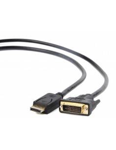 Gembird CC-DPM-DVIM-6 adaptador de cable de vídeo 1,8 m DisplayPort DVI Negro