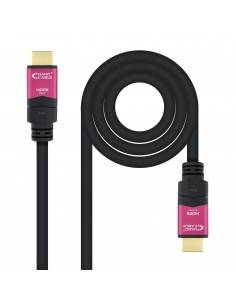 Nanocable 10.15.3720 cable HDMI 20 m HDMI tipo A (Estándar) Negro, Rosa