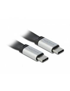 DeLOCK 85926 cable USB 0,22 m USB 3.2 Gen 2 (3.1 Gen 2) USB C Negro, Plata