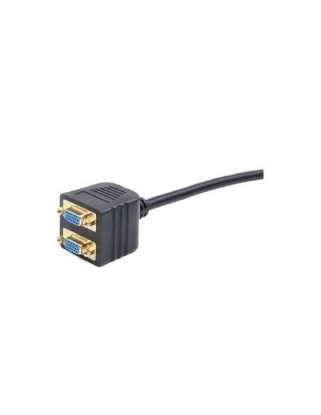 Gembird CC-VGAX2-20CM cable VGA 0,2 m VGA (D-Sub) 2 x VGA (D-Sub) Negro