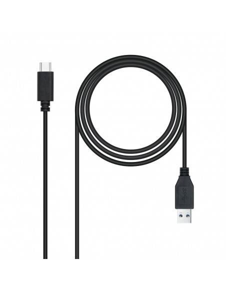 Nanocable Cable USB 3.1 Gen2 10Gbps 3A, tipo USB-C M-A M, negro, 1.5 m