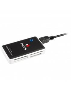 NGS Multireader Pro lector de tarjeta USB 2.0 Negro, Blanco