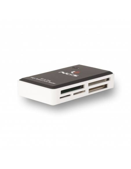 NGS Multireader Pro lector de tarjeta USB 2.0 Negro, Blanco