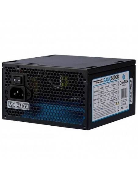 CoolBox BASIC 500GR unidad de fuente de alimentación 500 W 20+4 pin ATX ATX Negro