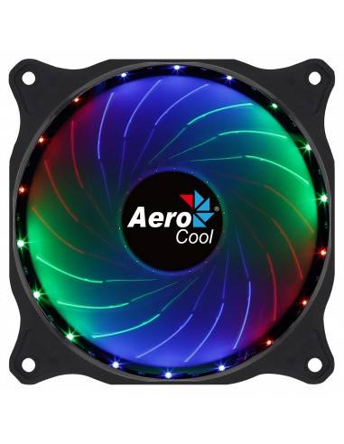 Aerocool COSMO12FRGB Ventilador PC 12cm LED RGB Conector Molex Silencioso Negro