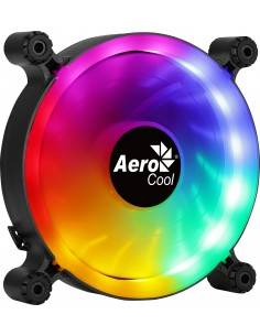 Aerocool SPECTRO12 Ventilador PC 12cm RGB Molex Silencioso Antivibración Negro