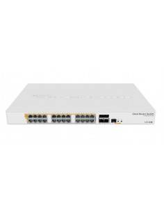Mikrotik CRS328-24P-4S+RM switch Gestionado L2 L3 Gigabit Ethernet (10 100 1000) Energía sobre Ethernet (PoE) 1U Blanco