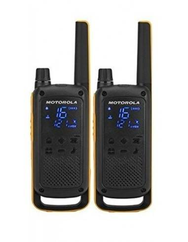 Motorola T82 Extreme Twin Pack two-way radios 16 canales Negro, Naranja