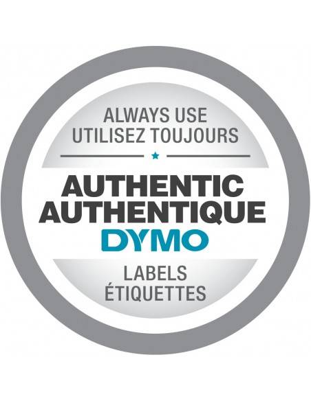 DYMO D1 - Etiquetas estándar - Negro sobre azul - 12mm x 7m