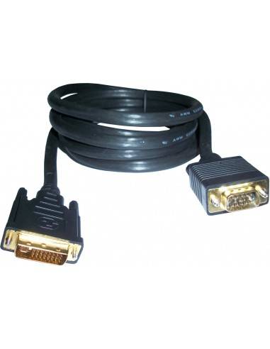 3GO 2m DVI VGA VGA (D-Sub) Negro