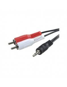 3GO CA101 cable de audio 2 m 3,5mm 2 x RCA Negro