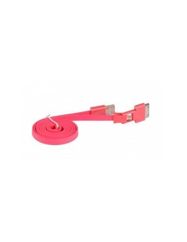 3GO C117 cable USB USB A Micro-USB B Rosa