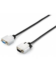 Equip 118856 cable VGA 20 m VGA (D-Sub) Negro, Plata