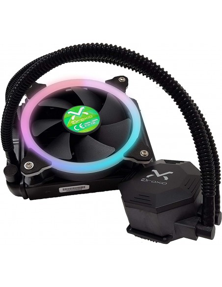Droxio LC120 ventilador de PC Procesador Set de refrigeración 12 cm Negro 1 pieza(s)