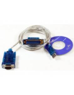 Microconnect USBADB25 cable de serie Transparente 1,8 m USB DB9