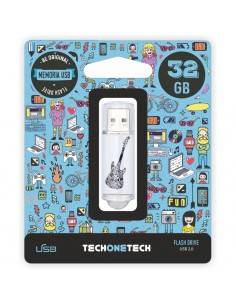 TECH1TECH TEC4006-32 unidad flash USB 32 GB USB tipo A 2.0 Negro, Blanco