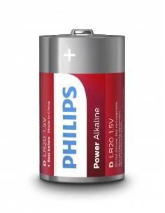 Philips Power Alkaline Batería LR20P2B 10