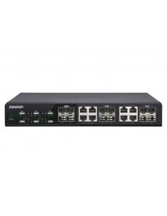 QNAP QSW-M1208-8C switch Gestionado 10G Ethernet (100 1000 10000) Negro