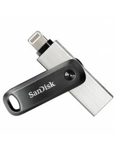 SanDisk SDIX60N-128G-GN6NE unidad flash USB 128 GB 3.2 Gen 1 (3.1 Gen 1) Gris, Plata